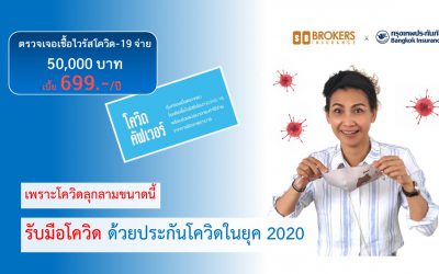 เพราะโควิดลุกลามขนาดนี้ รับมือโควิด ด้วยประกันโควิดในยุค 2020